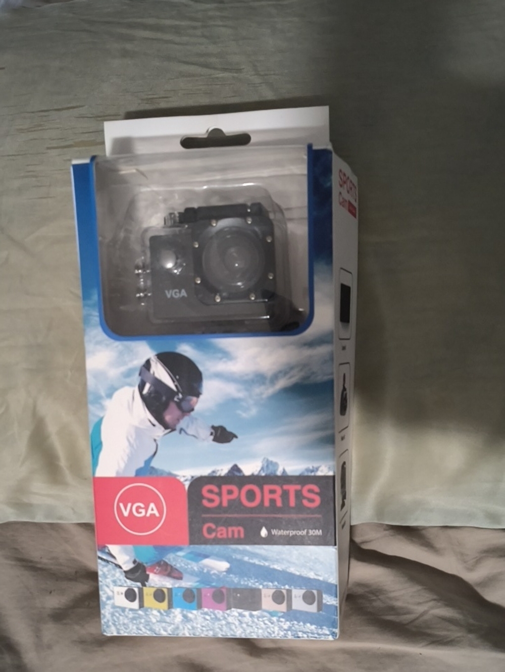 VGA Sports Action Camera — Black Waterproof Video Cam